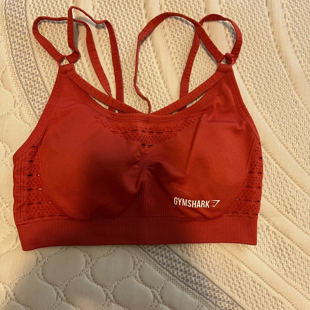 Red Gymshark Sports Bra.
